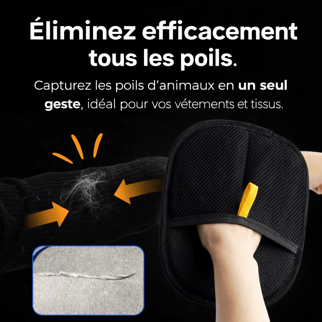 Gant Anti-Poils Chien Chat – Élimine les Poils en 30s | PetHomy