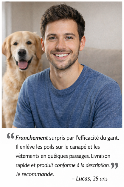 Gant Anti-Poils Chien Chat – Élimine les Poils en 30s | PetHomy