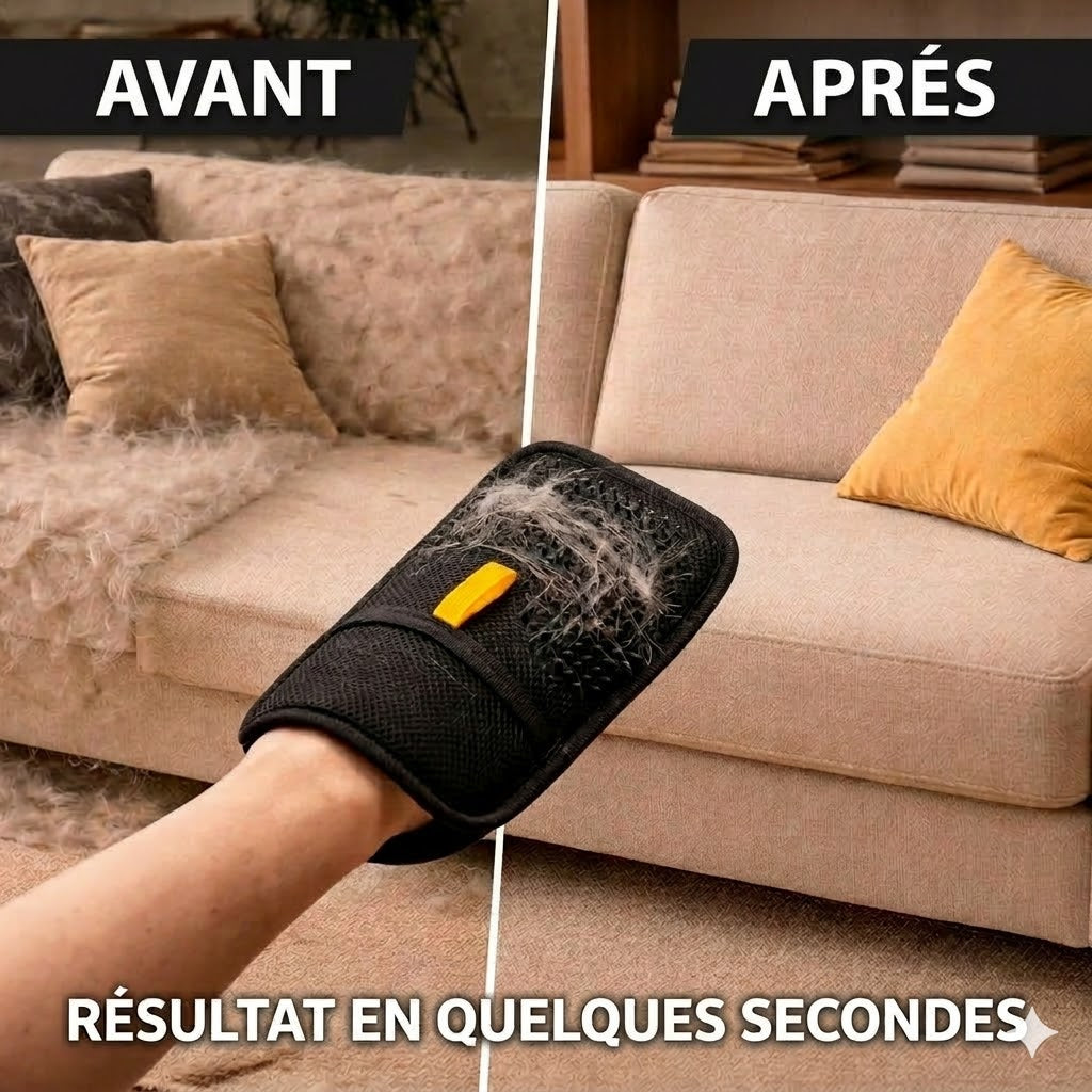 Gant Anti-Poils Chien Chat – Élimine les Poils en 30s | PetHomy
